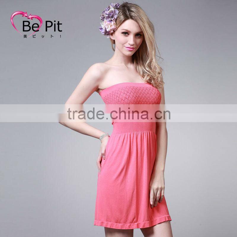 MSexy Summer Printing Strapless Halter Women's Short Strap Dress Sundress Size Y165