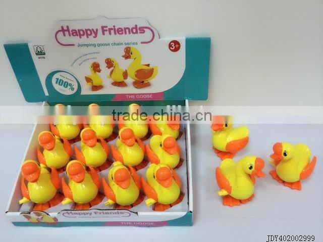 Hot sale plastic mini wind up cartoon jumping rabbit easter toy