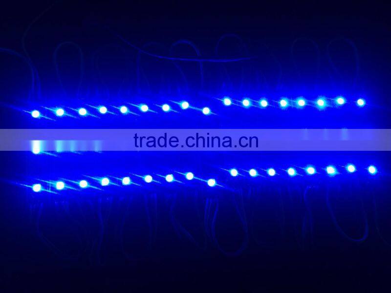 Dumb Rectangle RGB LED Waterproof Module - 12v (3 pixels each)