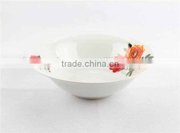 New Product colorful porcelain salad bowl/ceramic soup bowl