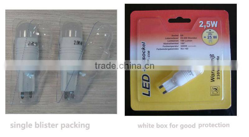 2.5W G9 LED Bulb with 6pcs 5630SMD