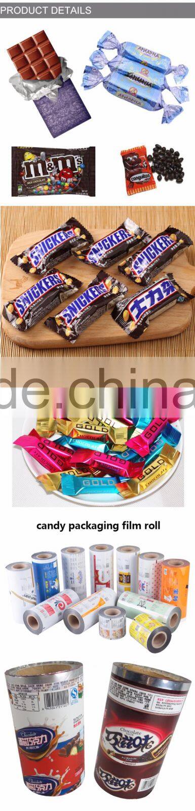 aluminum foil sweet candy food plastic packaging bag chocolate packaging bag