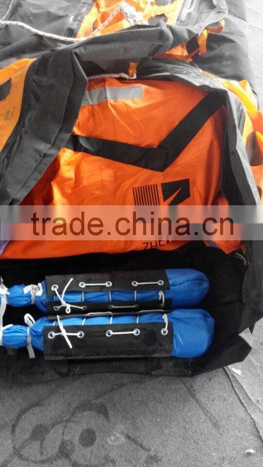 Throw-over type inflatable liferaft for 25 person