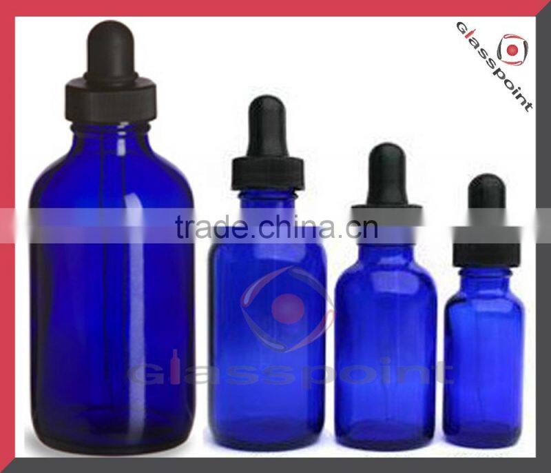 30ml Cobalt Blue Cosmetic Glass Bottles for Essential Oil