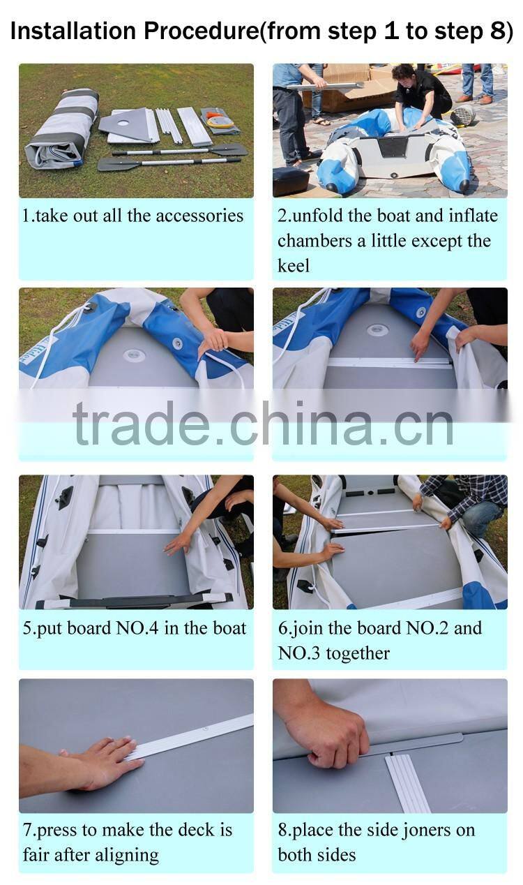 aluminum floor inflatable military boat entertainment boat