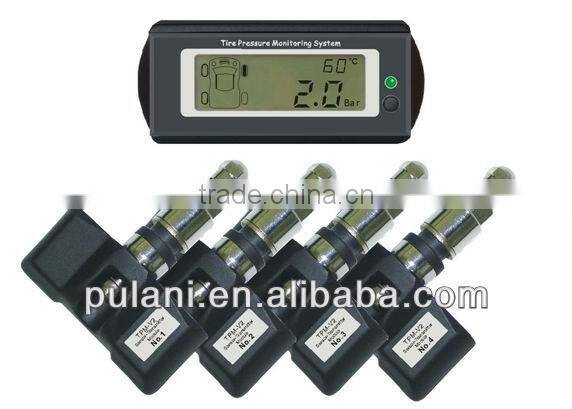 Large screen in-turn display wireless tire pressure monitoring system