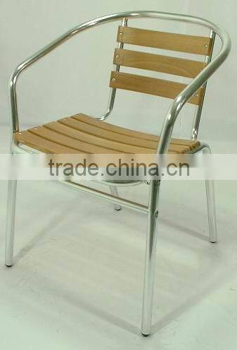 aluminum wooden bar chairs YC049