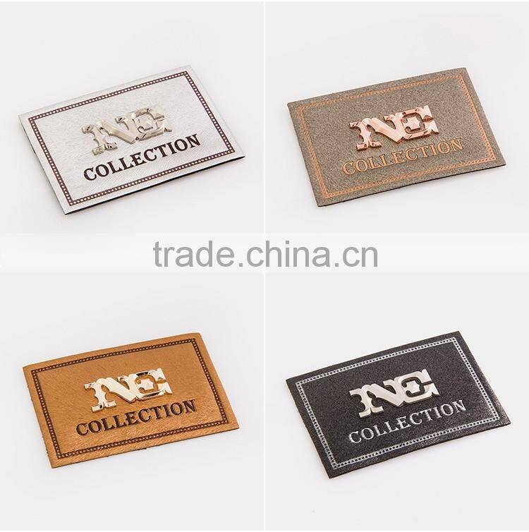 Custom embossed leather patch for clothing and jeans