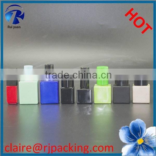 5ml clear glass nail polish bottles with brushes for sale