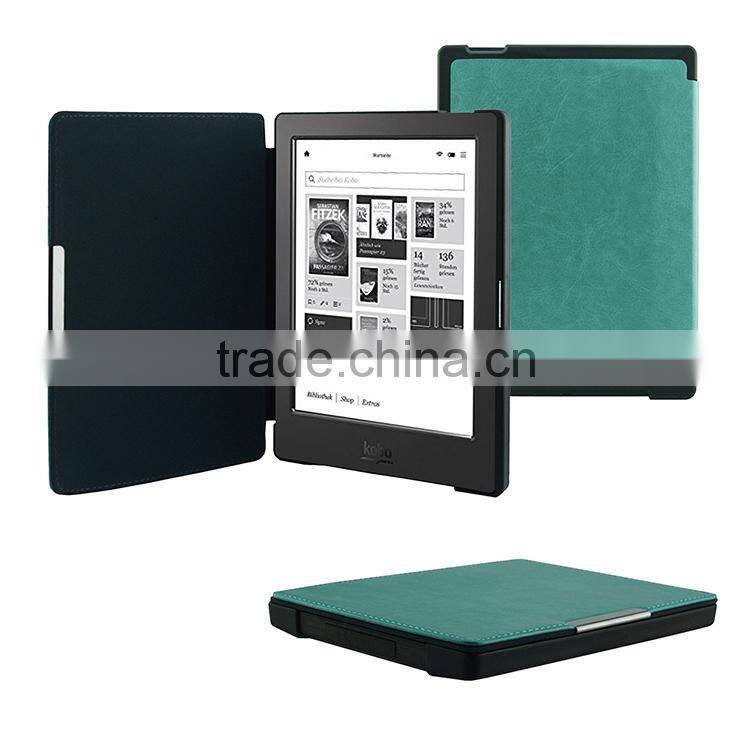 Hot Selling Genuine Leather Smart Case Cover For Kobo Aura Customs Genuine Leather Cheap Mobile Phone Case