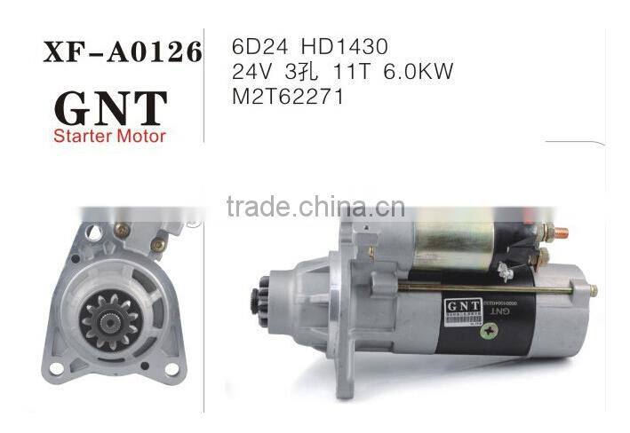 excavator HD1430 6D24 starter motor