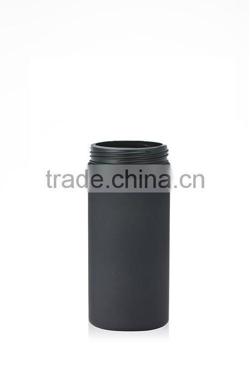13 oz black matt plastic food bottle packaging