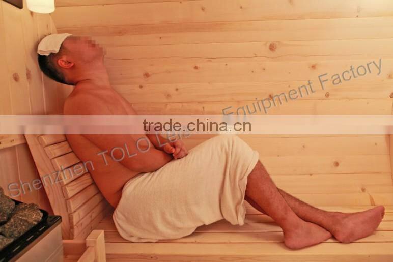 Hemlock outdoor barrel sauna for sale