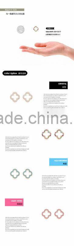 8949 friendship flower top earrings fashionable stud earring