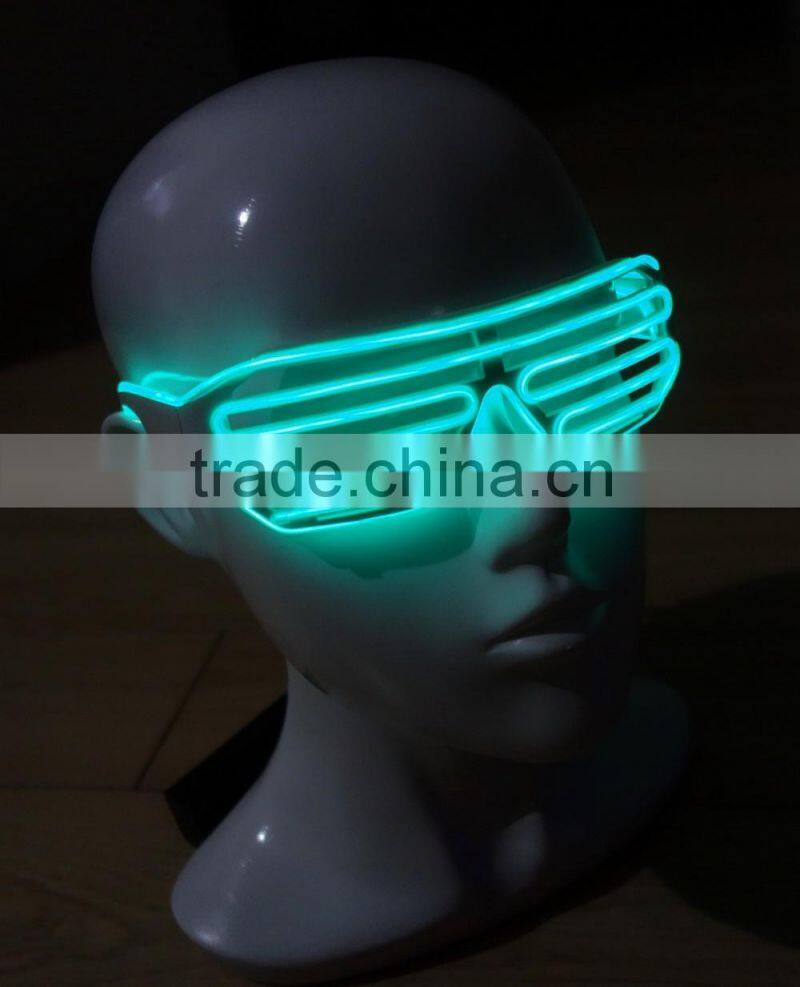 Yellow EL Shutter glasses / EL light Shutter glasses / EL Flashing Shutter glasses