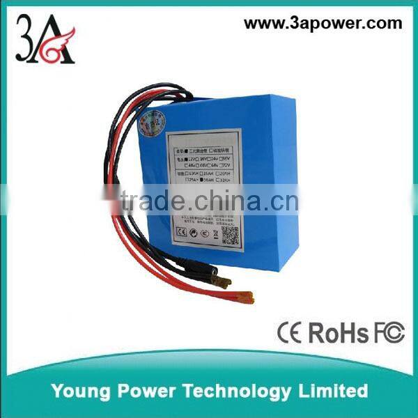 24V 5AH lithium polymer lithium battery with bms and charger switch 24v power supply