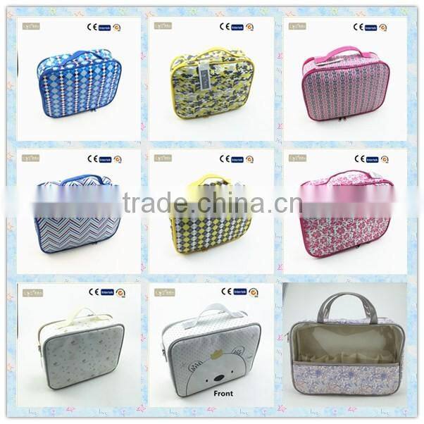 Dual zipper water proof washing bag travel