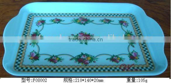 Melamine nice quality plastic restaurant serving tray
