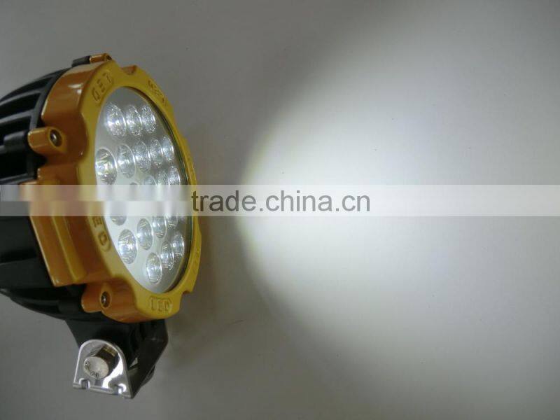 Hot Sell Highpower performance vehicle LED Work Light,for ATV SUV TRUCK JEEP Offroad Vehicles(SR-LW-63B,63W)Spot or Flood,Yellow