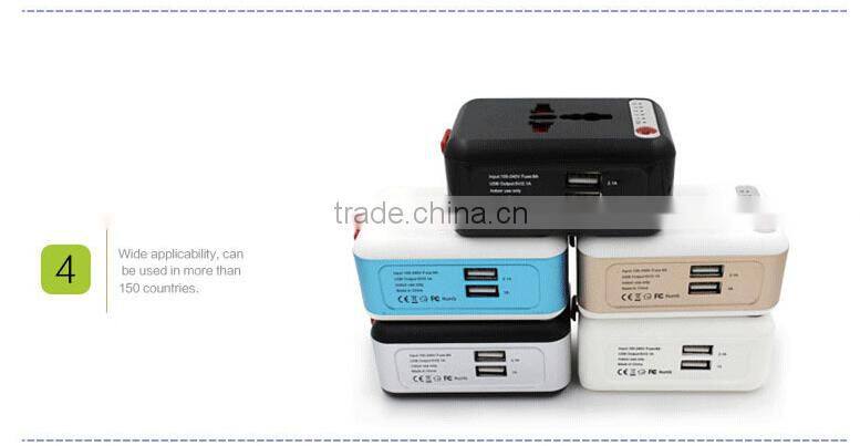 New Intelligent Timing Charging Function Multifunctional Adapter Plugs Global Universal Charging Electrical Plug Socket With USB