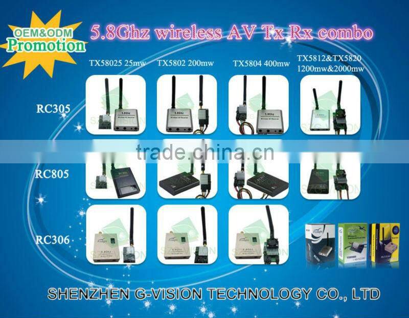 B143 Flysight TX5804+RC306 400mw AV Transmitter+Receiver FPV Set