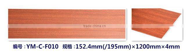 Indoor Wood Grain Click Planks rubber Flooring