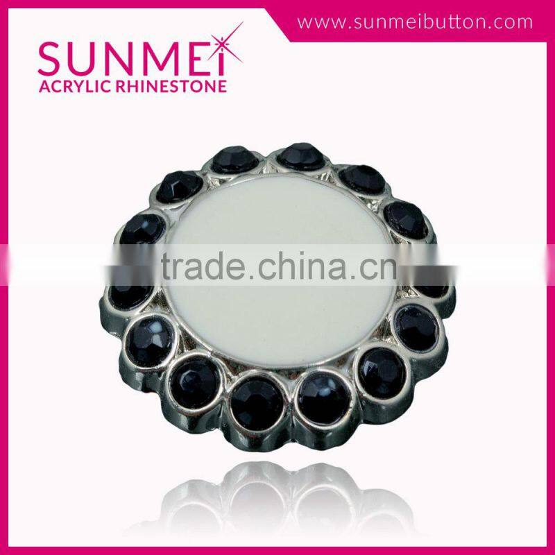 Bling Rhinestone Large Button for Shoe Accessory