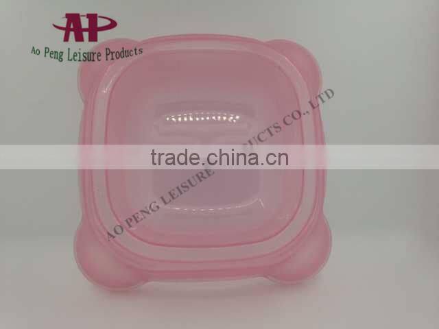 2016 New Pet Plastic Product High Quality Big Square Dog Bowls