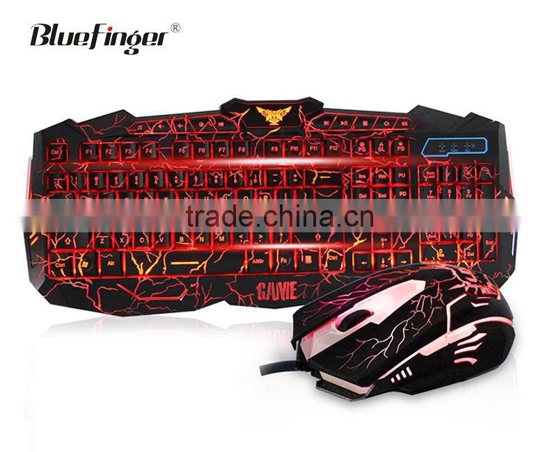 USB wired split keyboard and mouse for desktop and laptop