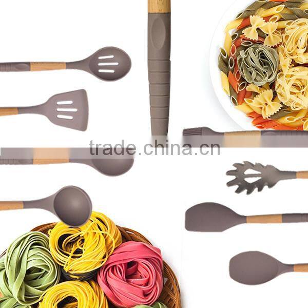 FDA LFGB Food Grade Wholesale Silicone Personalized Kitchen Utensil Set Modern Baking Cooking Tools Best Selling Products