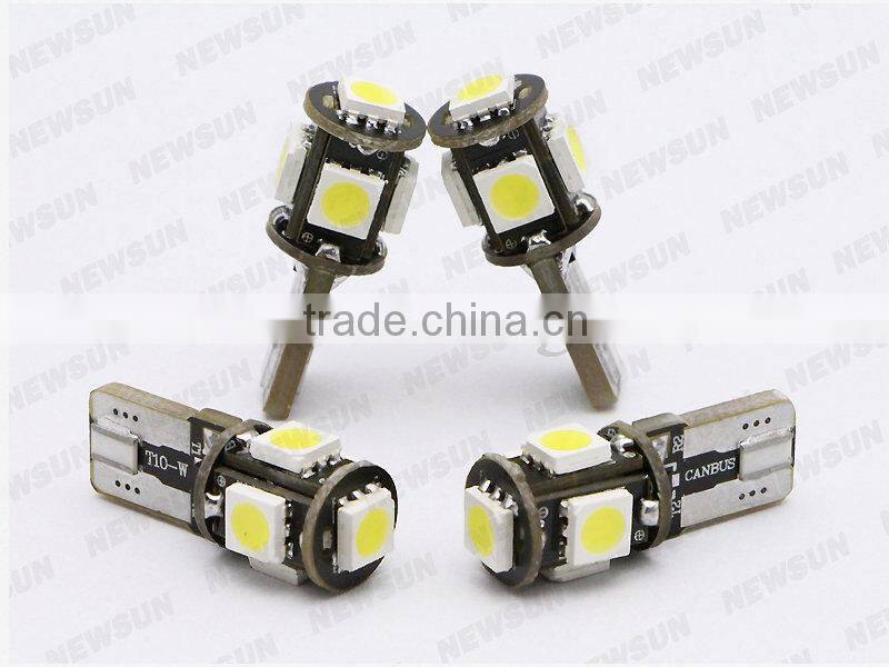 Error Free T10 canbus led light w5w 5w c ree led canbus T10 5SMD