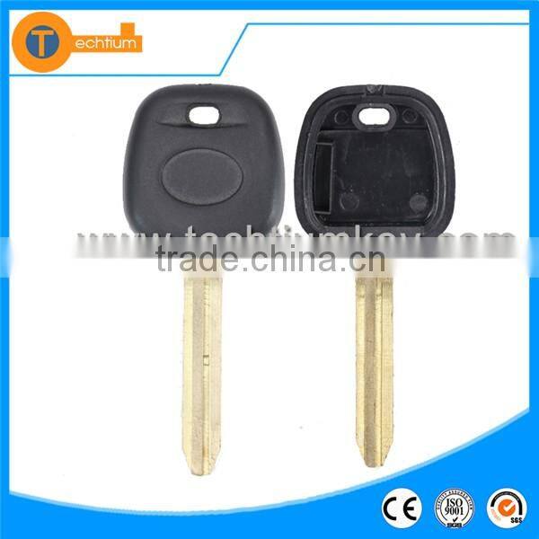 car key blank case shell cover fob blank key with chip groove and crystal logo for Toyota corolla camry rav4 2013 avensis yaris