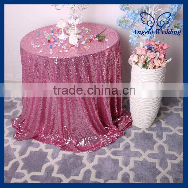 SN021C Custom made beaded glitter decoration cocktail silver sequin table cloths
