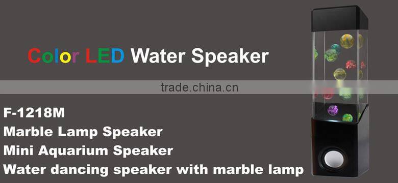 F-1218M Led Dancing Water Speaker with Marble Dancing while Clipping or Music Beats