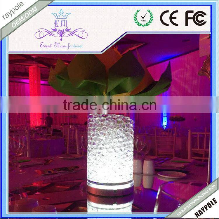 2015 Newest!!!Multi-color Wireless Remote controlled led centerpiece light for party Decoration