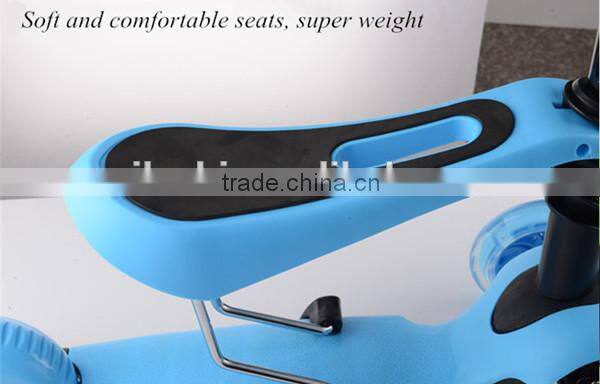 3 in 1 mini kids kick scooter with seat for sale