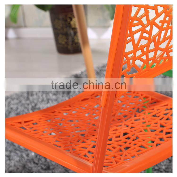 Hot selling stackable plastic dinning chair cafe chair