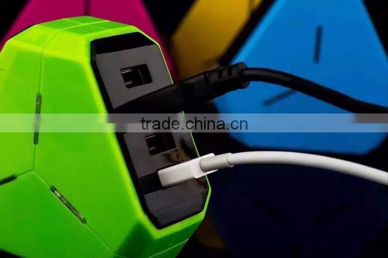 China supplier 3.1A 4 usb port wall charger led traveal charger usb hub