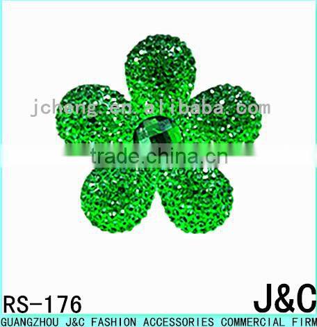 29 mm round white AB flowers Acrylic stone