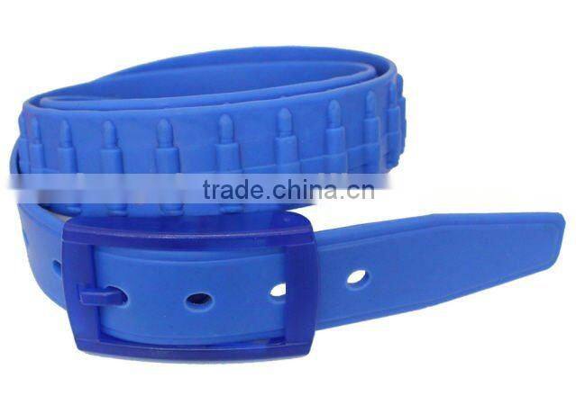 fashion colorful silicone rubber belt
