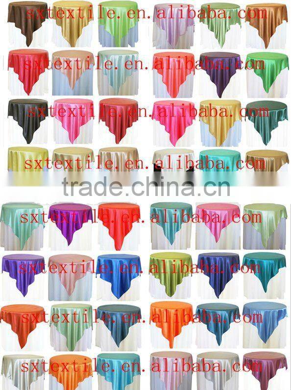 Square Satin Table Overlay Good Quality Low Price Wedding Overlay