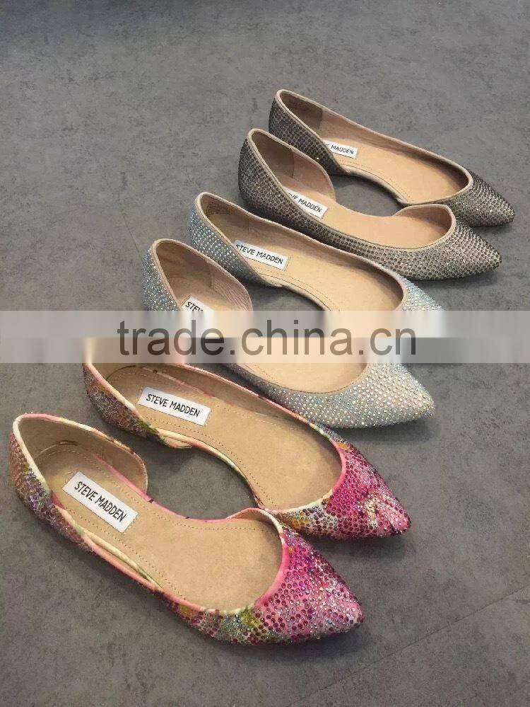 2016 most popular hot selling elegant ladies flat shoes CP6913