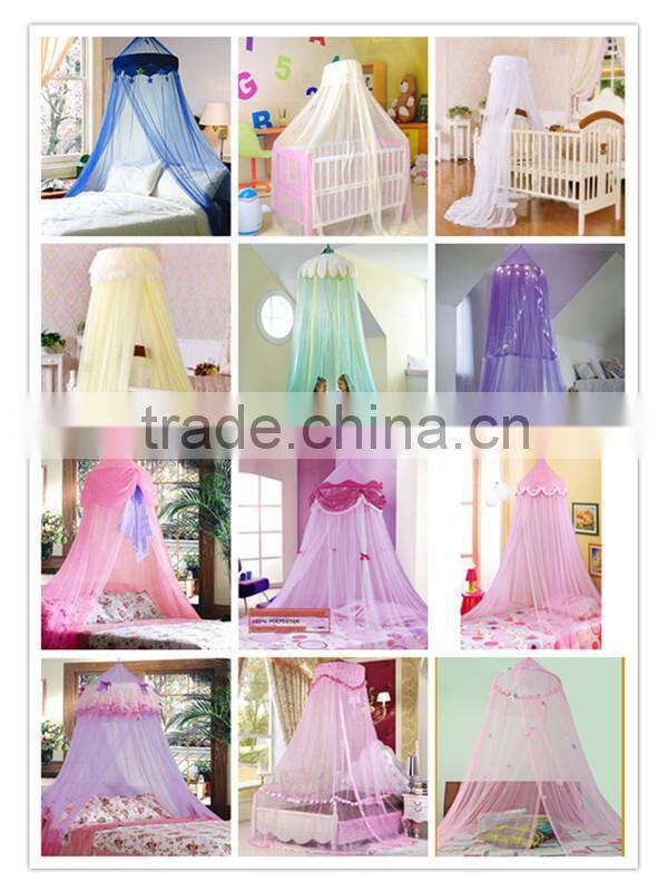 Polyester Children bed mosquito net boys bule mosquito canopy
