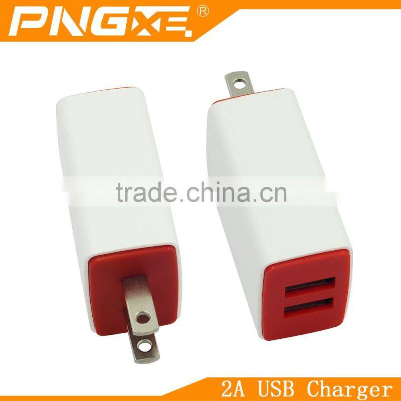 Most professional new design with ROSH certified dual port usb wall adapter suitable for all cell phone charger