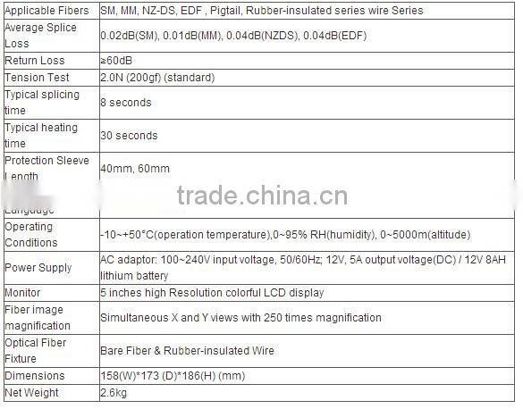 Automatic Intelligent Optical Fiber Fusion Splicer / fibra optica splicer/fiber splicer GRT-06