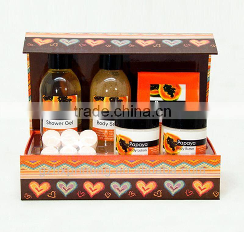 Personalized Cardboard Paper Display For Shower Gel