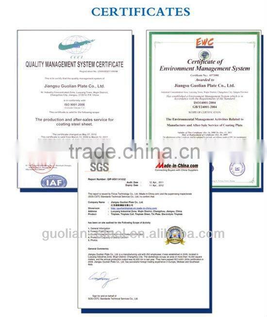 Differentially coated tinplate corks . plugs made by Tinplate (MR.SPCC) T1-T5.DR8.DR9