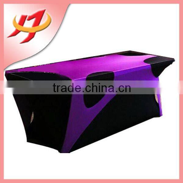 Hot Sale Cheap Custom Lycra Spandex Round high bar cocktail table cloth for wedding
