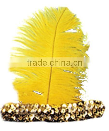 Feather Flapper Headband -pink color