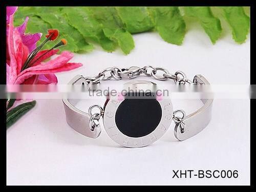 Plain gold filled stainless steel bangles bracelets jewelry from Chinese wholesaler